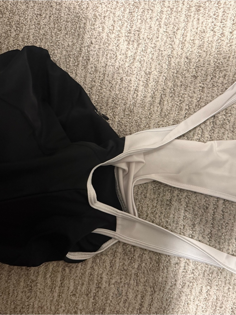Black & White cycling bib for Women